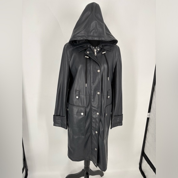 Avec Les Filles Women’s Navy Coat (B50) - Picture 2 of 10